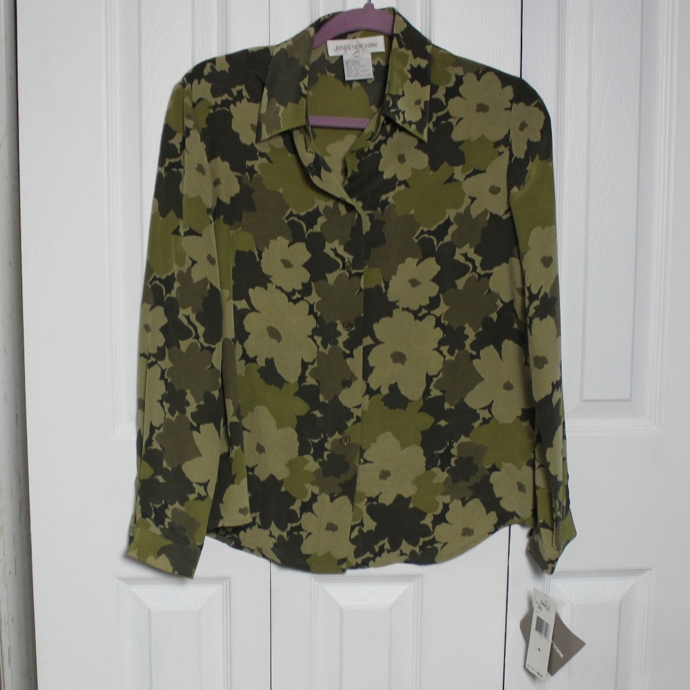 Jones New York 100% Silk Blouse
